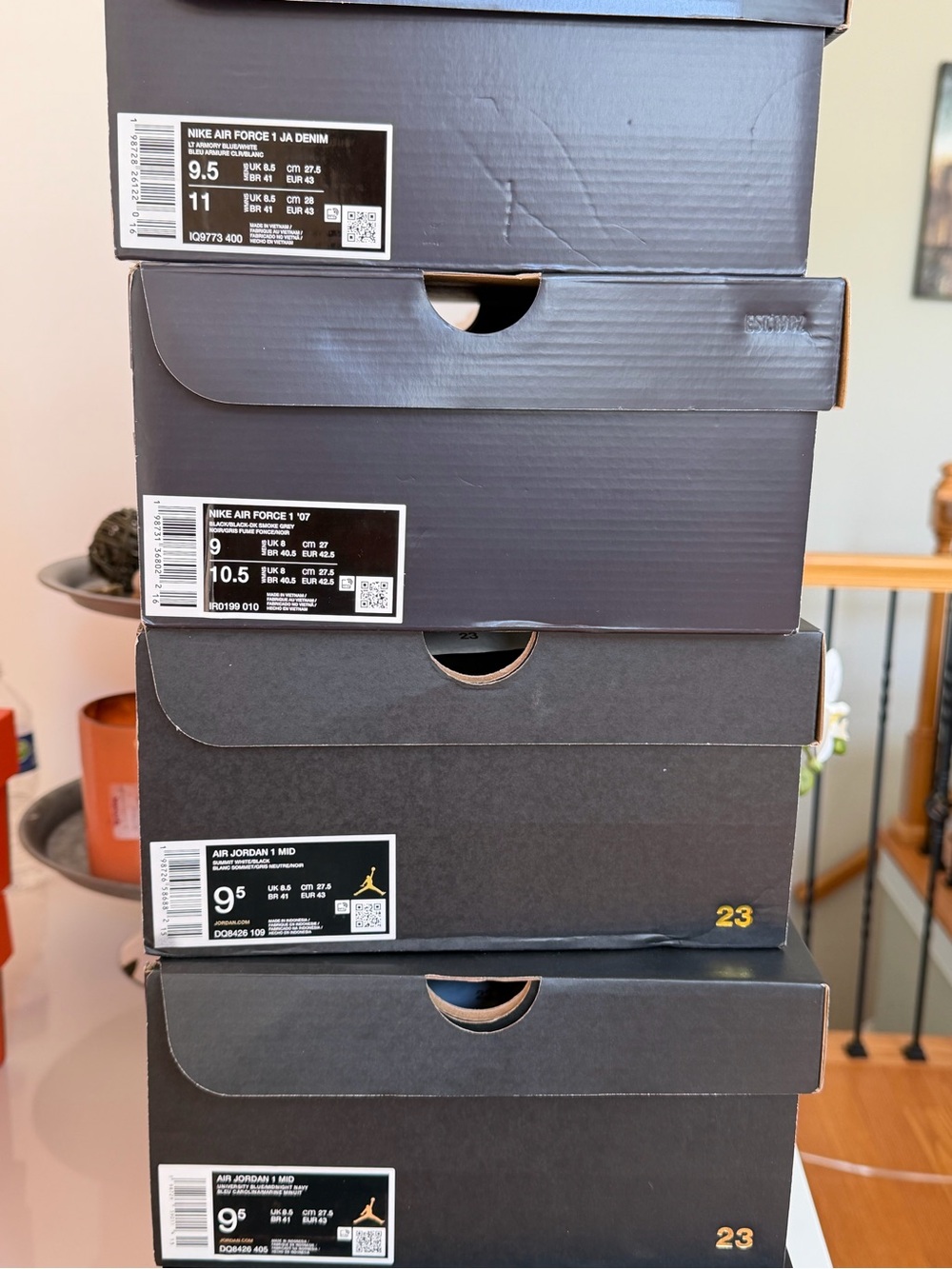Empty Nike & Air Jordan Shoe Boxes